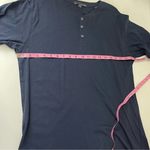 NEW Slate & Stone Henley Shirt Mens Small Navy Blue Short Sleeve Tee Cotton NWOT - Picture 6 of 8